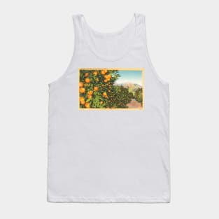 Oranges and Snow in Southern California Postcard Tank Top